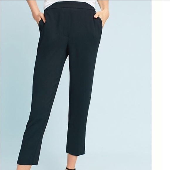 Anthropologie Pants - Anthropologie Essential Slim Crepe Trouser